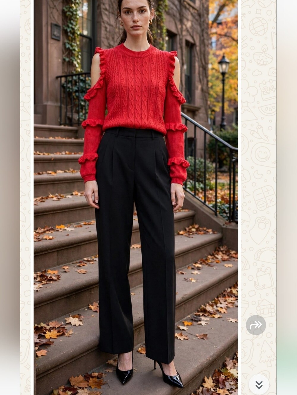 Cold Shoulder Cable Knit Sweater